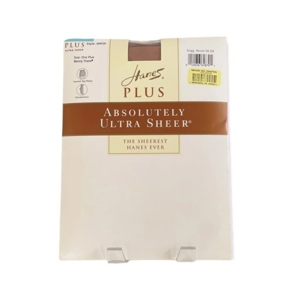 Hanes Absolutely Ultra Sheer Control Top Pantyhose Barely There One+ Nylon NIP